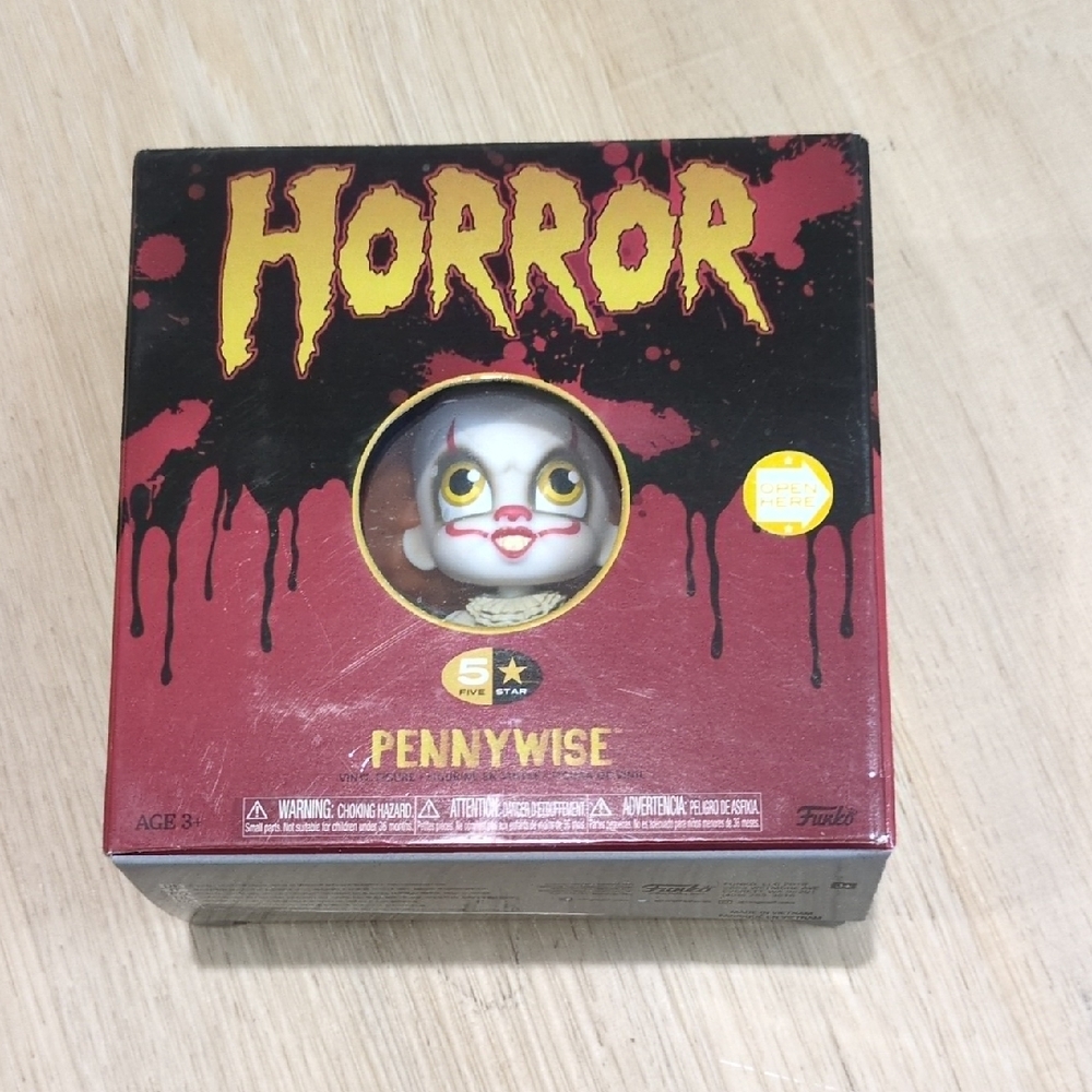 Funko Pennywise Horror Series Figure with Red and Yellow Accents